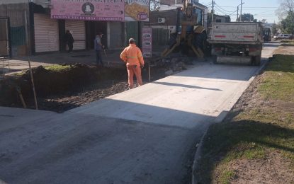 #FlorencioVarela | Progresos de obras viales y pluviales para fortalecer la infraestructura barrial