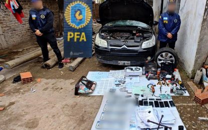 Desarticularon una banda criminal dedicada a la compra y venta de vehículos robados en el conurbano