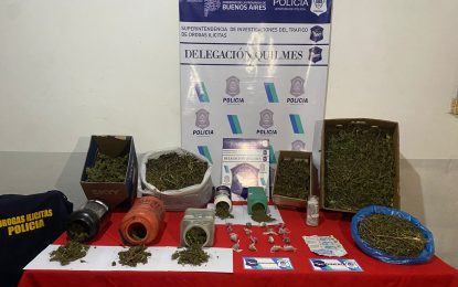Allanamiento en Florencio Varela: secuestraron marihuana y detuvieron a un sospechoso