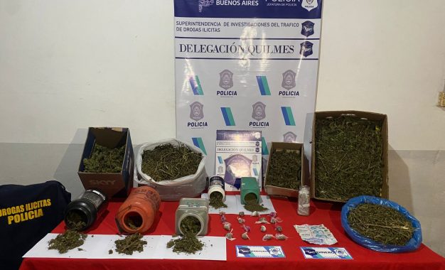Allanamiento en Florencio Varela: secuestraron marihuana y detuvieron a un sospechoso