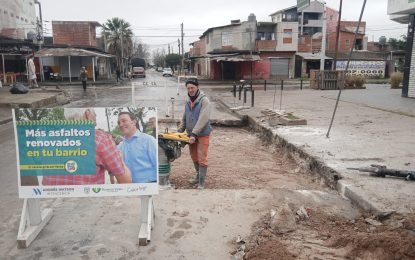 Obras y tareas de mantenimiento en distintos barrios de Florencio Varela