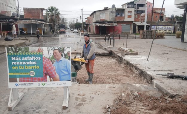 Obras y tareas de mantenimiento en distintos barrios de Florencio Varela