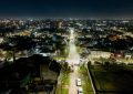 Andrés Watson supervisó el renovado parque lumínico del barrio número 67 full LED en Florencio Varela