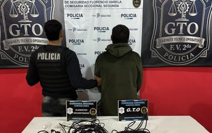 Tareas indagatorias, allanamiento y detención por robo en una escuela de Don José