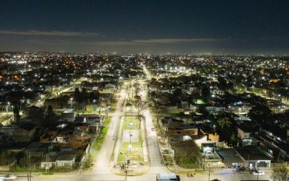 El barrio Libertad renovó su iluminación con 335 nuevos artefactos LED