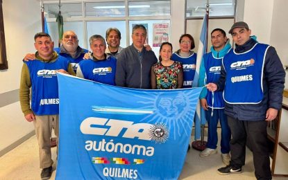 CTA Autónoma de Quilmes presentó a sus representantes electos del Hospital Iriarte