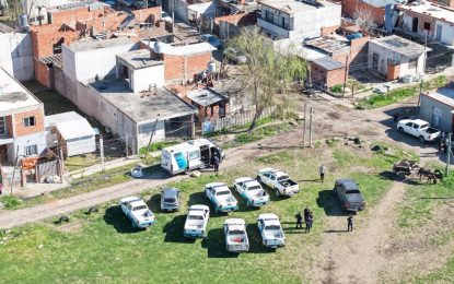 Operativo antidrogas: detenciones y derribo de búnkers en Florencio Varela