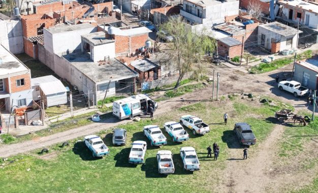 Operativo antidrogas: detenciones y derribo de búnkers en Florencio Varela