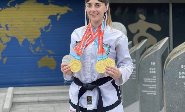 Ludmila Guisasola volvió a brillar en Asia: tres medallas de oro y una de plata para la varelense