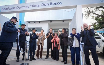 Inauguraron la nueva Comisaría 10ª de Don Bosco, la primera construida en Quilmes en más de 30 años