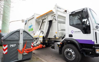 El Municipio de Quilmes sumó un nuevo camión de carga lateral e inició el plan de contenerización en Ezpeleta