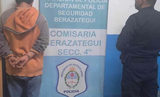 Detuvieron a un hombre acusado de entrar a una vivienda y amenazar a una mujer en Berazategui