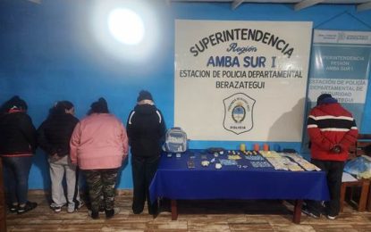 Allanaron dos viviendas y secuestraron más de 200 gramos de cocaína en Berazategui
