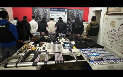 Desbarataron una banda que cometía entraderas: 11 aprehendidos