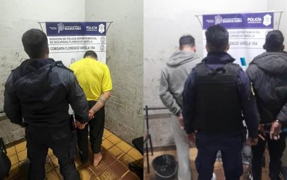 Tres hombres fueron interceptados tras una alerta por personas armadas y secuestraron un revólver