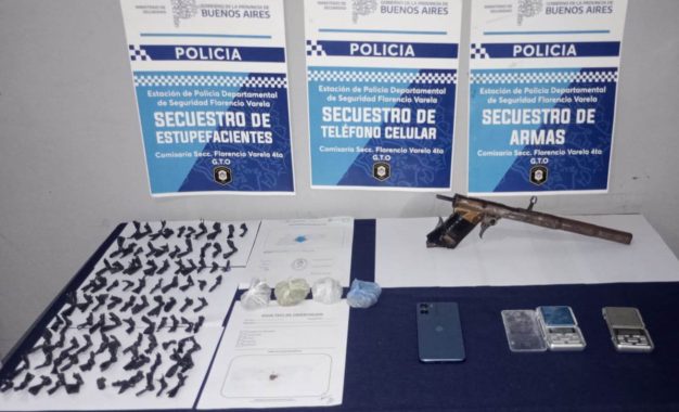 Allanaron una vivienda y secuestraron marihuana fraccionada, balanzas y una escopeta tumbera
