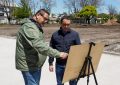 Andrés Watson inspeccionó el avance en la obra para conectar Senzabello con Monteagudo