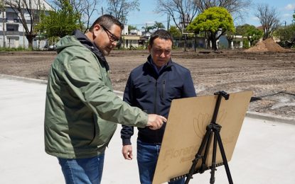 Andrés Watson inspeccionó el avance en la obra para conectar Senzabello con Monteagudo