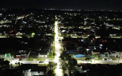 San Francisco Grande renovó el alumbrado público con 618 luminarias LED